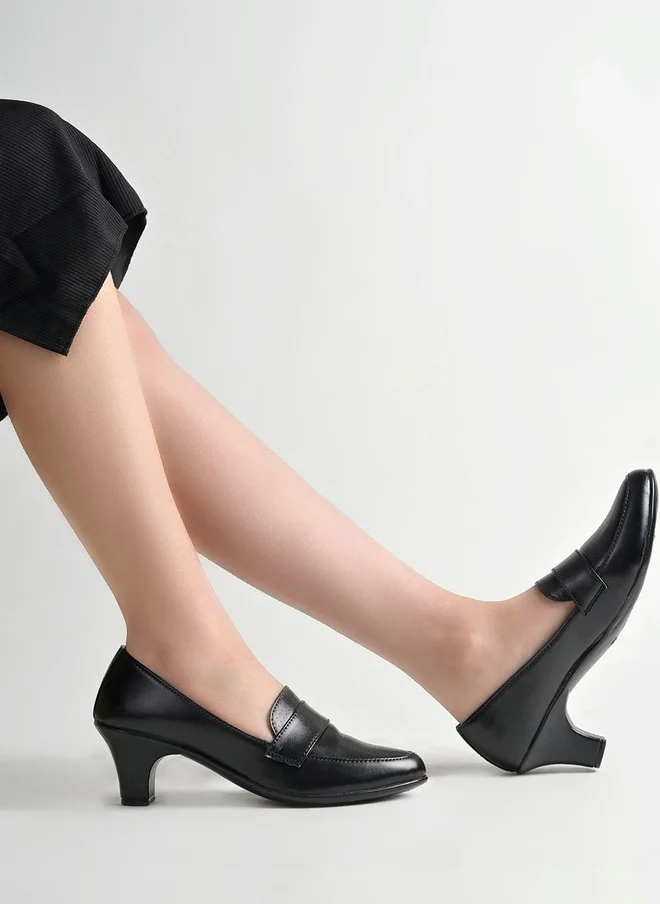 Shoetopia Shoetopia Textured Work Block Pumps