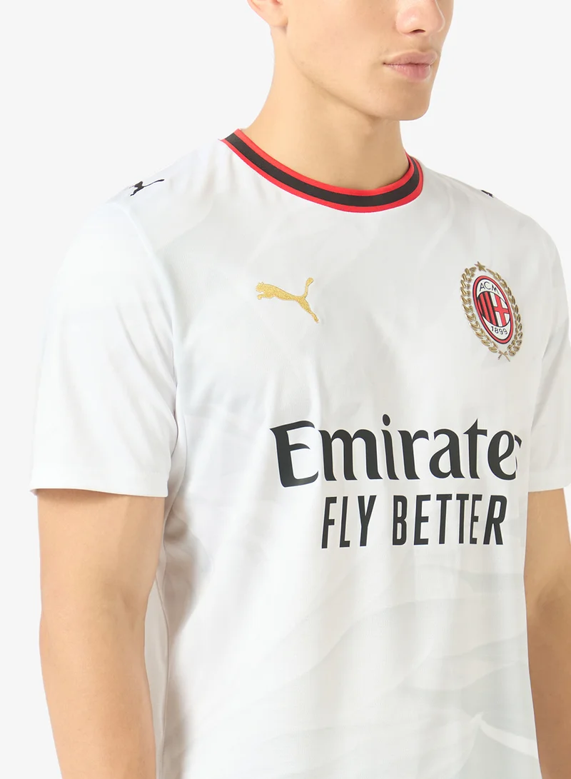 Puma PUMA White-Victory Gold AC Milan Away Replica Jersey for Men | Best Price UAE