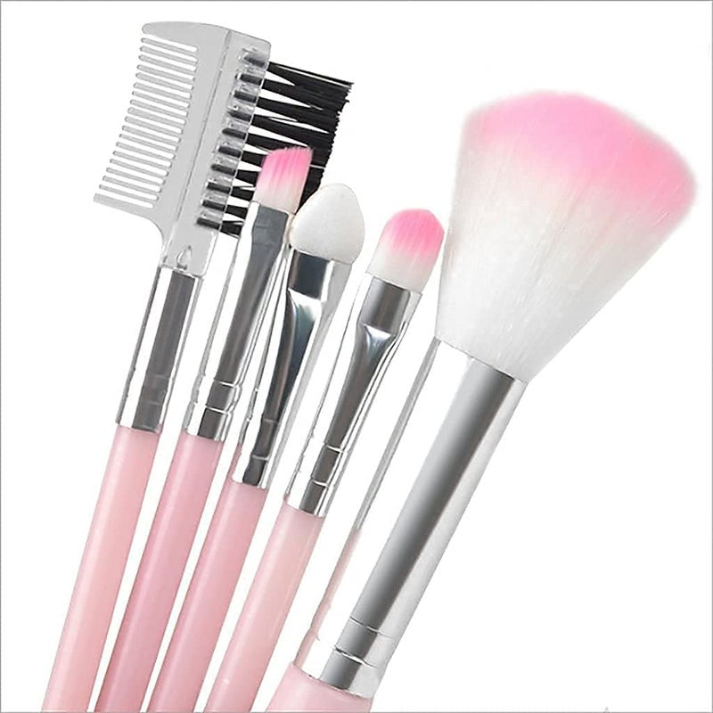 Womens Girls TYA 5024 Multicolor Makeup Kit and 5 Pink LightWeight Makeup Brushes Set with 2 Makeup Sponge Beauty Blenders Pack of 8 - Image 4