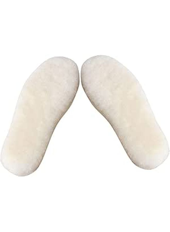 Winter Thermal Insulated Boot Insoles Fuzzy Fluffy Sheepskin For Men Size 41 - Image 1