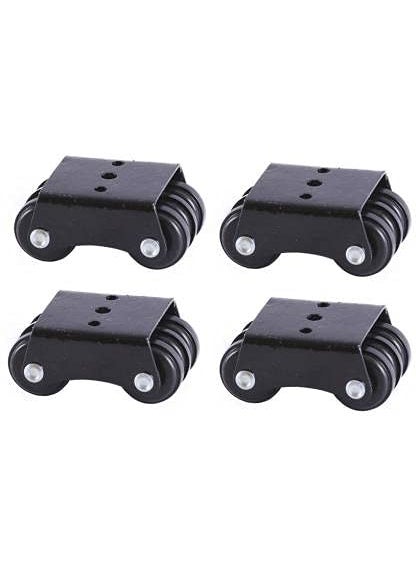 NXG NXG 6 Wheel NonMovable Caster Black 4PC  - Image 1