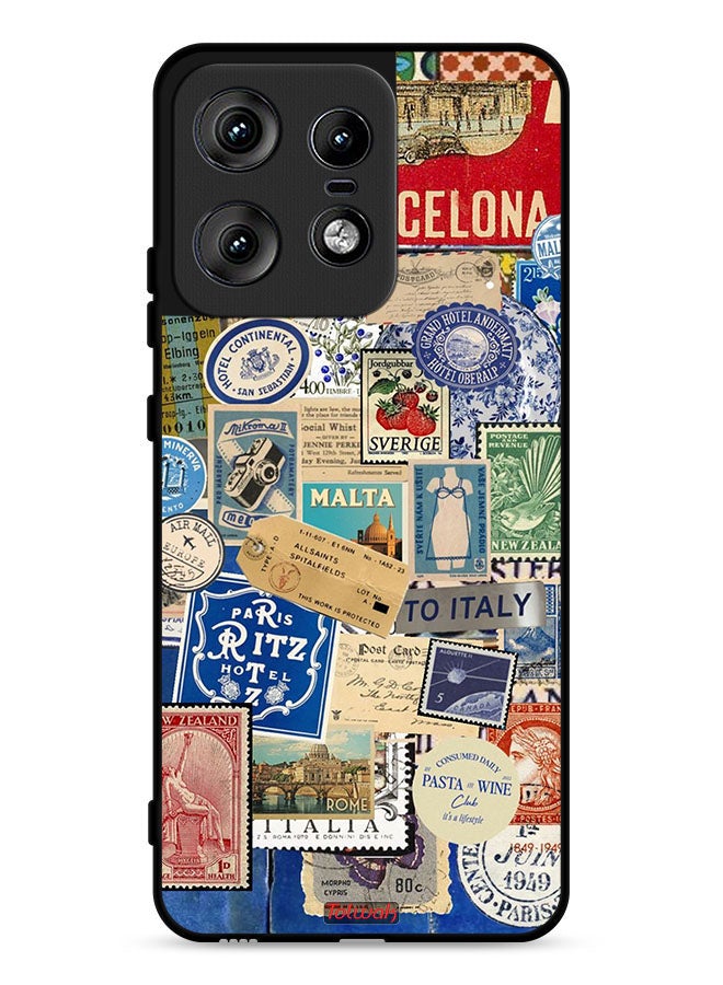 Tolwak Motorola Edge 50 Pro 5G Protective Case Cover Stickers Of Different Cities - Image 1