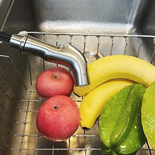 Houtingmaan Brushed Nickel Kitchen Sink Sprayer Replacement with Hose and Holder - Side Sprayer for Faucet - Image 5