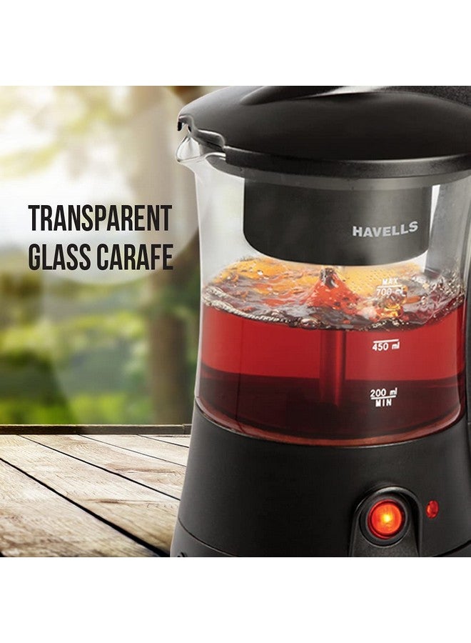 Havells 700 ml Crystal Coffee Maker & Tea Maker Black - Image 2