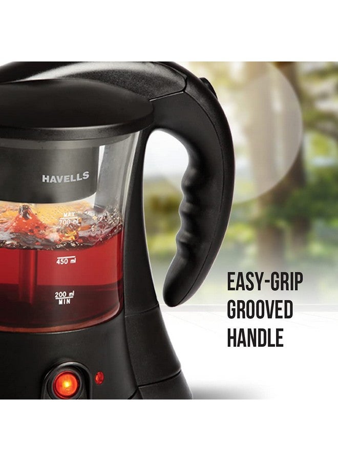 Havells 700 ml Crystal Coffee Maker & Tea Maker Black - Image 4