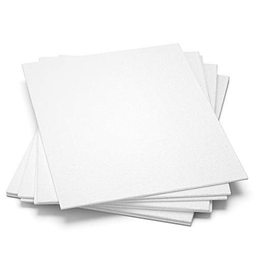 GOTIDEAL Canvases for Painting, 11x14 inch of 7, Professional Primed White Blank Flat Canvas Panels- 100% Cotton Artist Canvas Boards for Acrylics Painting, Oil Watercolor Tempera - Image 3