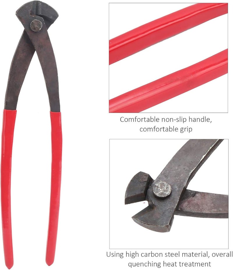 Long Reach Diagonal Pliers, Wire Rod Metal Cutter for Steel Wires, High Carbon Steel Cutting Pliers with Sharp Blades and Non - Slip Handles for Electricians and DIY Use (10") - Image 2