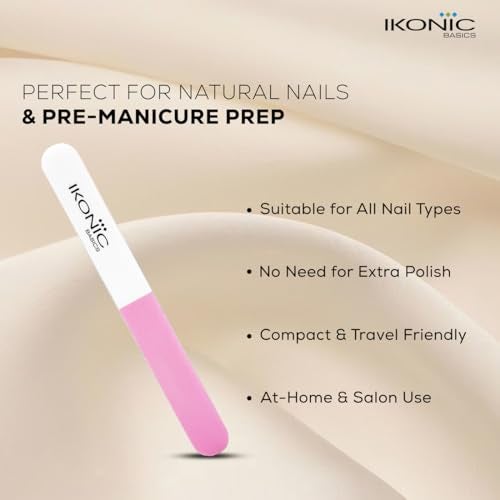 Ikonic 4 Way Nail Buffer & Shiner (IKB-719K) – Shape & Refine Edges, Buff, Smooth & Add Shine – Natural Gloss Without Polish – For Manicure, Personal, Professional, Beauty Salon & Spa Use - Image 4