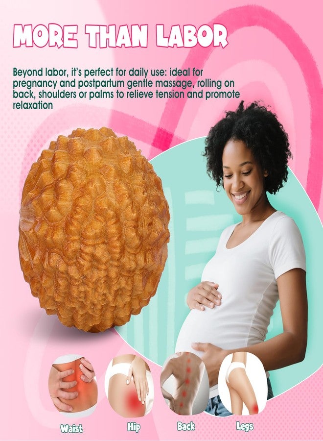 OAKDOLCHE Birth Comb & Acupressure Massage Ball Set for Women Labor and Delivery Essentials, Wooden Labor Comb Pregnancy Must Haves, Designed for Expectant Moms - Image 4