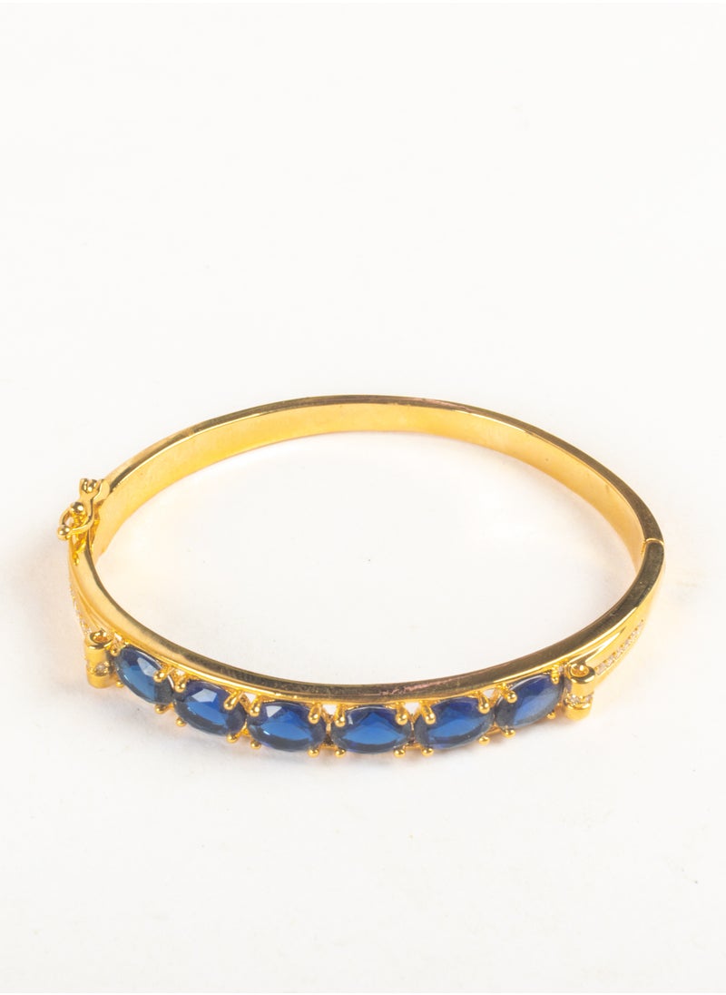 The Black Pearl Accessories - Blue Zirconic Platinum Bracelet - Image 1