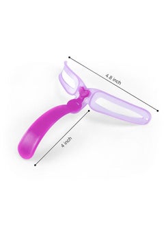 Generic 8 Pcs Eyebrows Shape Stencil, Reusable Waterproof Eyebrow Shaping Kit, Eye Brow Shaping Template Stamp Kit withHandle and Strap DIY Makeup Tools (Purple)  - Image 3