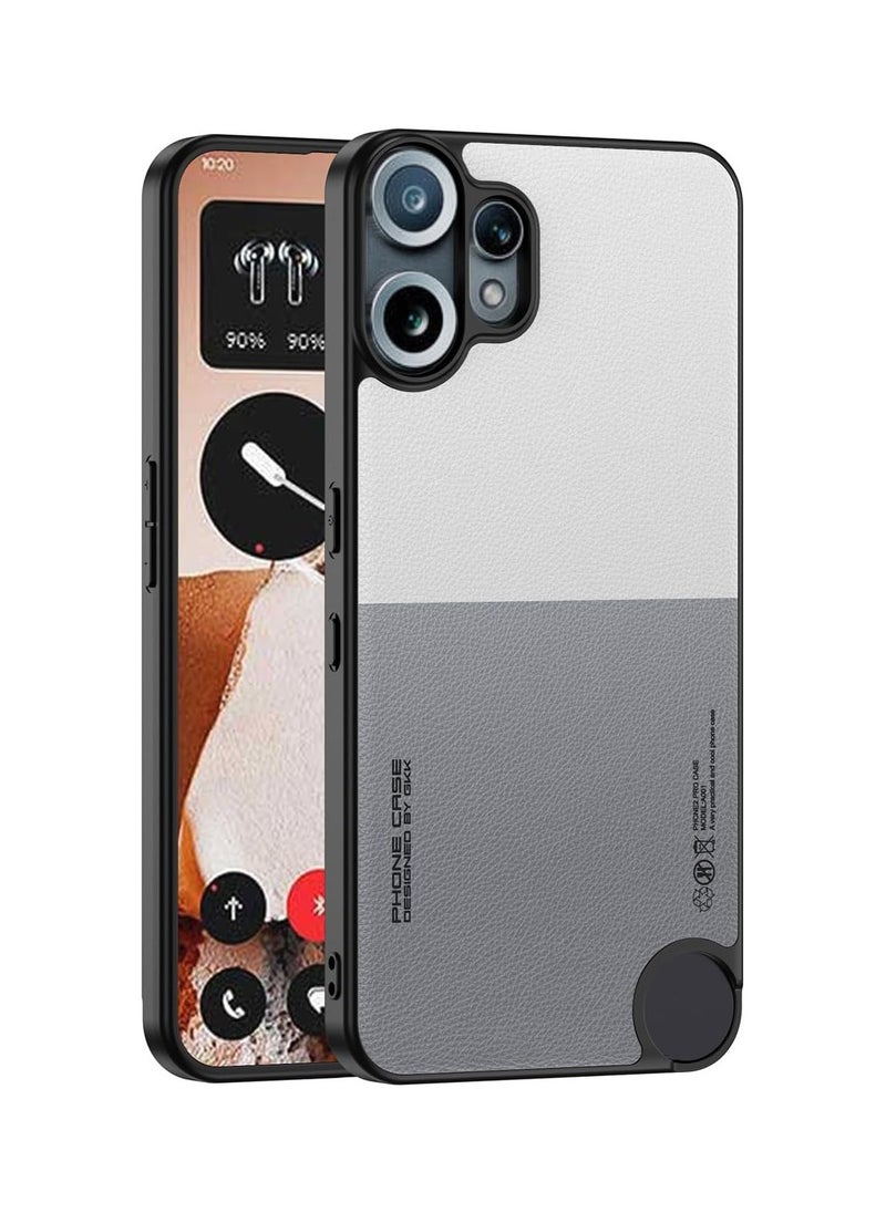 General Case Compatible with Nothing CMF Phone 2 Pro, Selected Pure Leather Case Skin Feeling Comfortable Touch Soft Edge Drop Protection Shockproof Protective Back Cover 