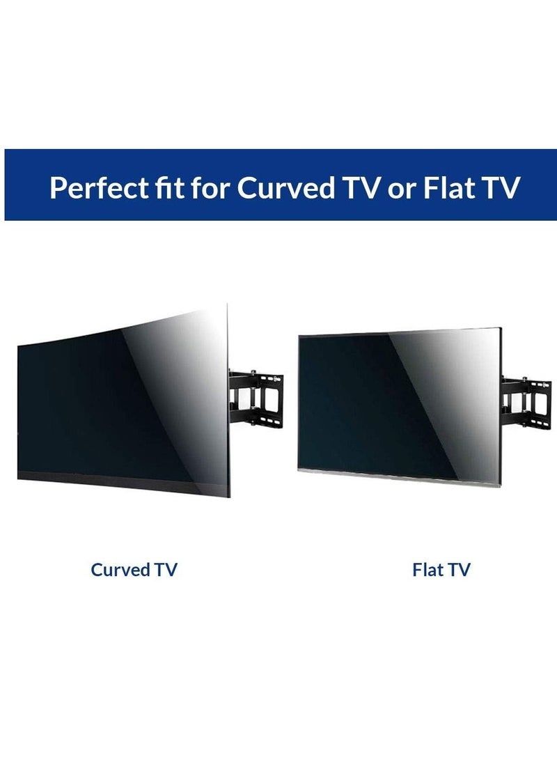 Curved Flat TV Wall Mount TV Bracket for 32-65 inch up to 132lbs VESA 600x400mm with Swivel Articulating Dual Arms, Full Motion TV Wall Mount - Image 4