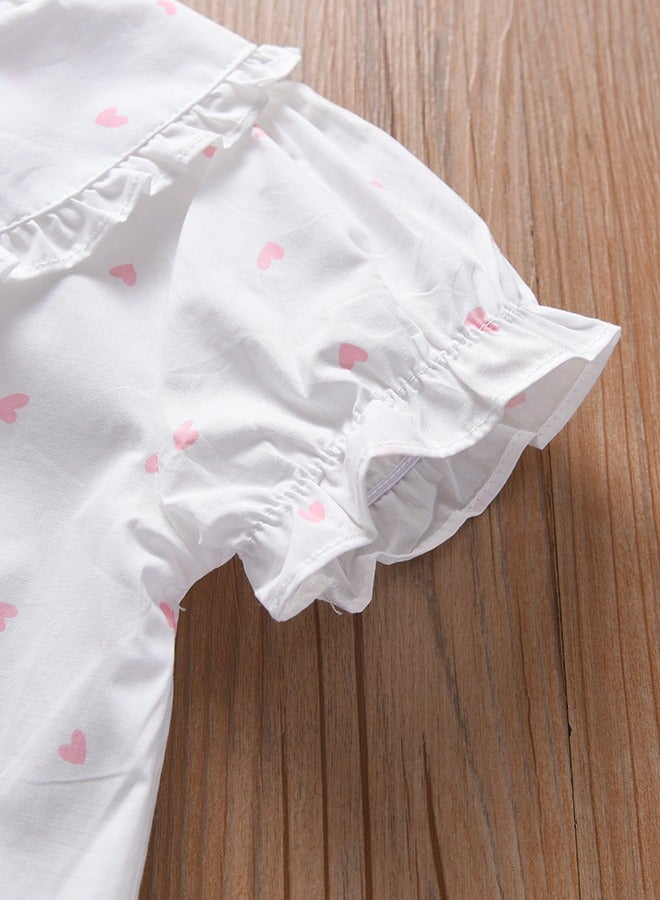 KUYEEBEAR Girls Short Sleeve Cute Blouse  - Image 4
