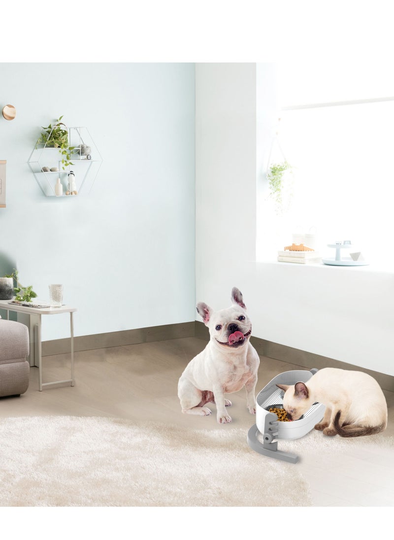 all for paws - 3-IN-1 ELEVATED DOUBLE DINNER PETS FEEDER- MEDIUM - Image 1