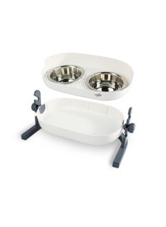 all for paws 3-IN-1 ELEVATED DOUBLE DINNER PETS FEEDER- MEDIUM  - Image 2