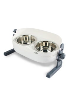 all for paws 3-IN-1 ELEVATED DOUBLE DINNER PETS FEEDER- MEDIUM  - Image 1