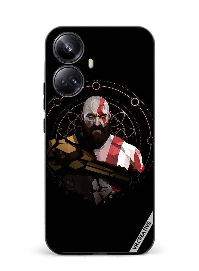 VR CREATIVE Protective Case Cover For Realme 10 Pro Plus God Of War, Kratos Design Multicolour - Image 1