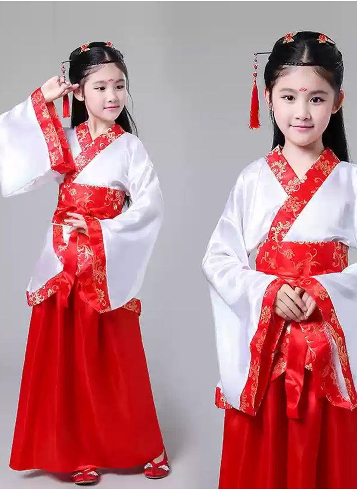 Al Aoyama New Retro Chinese Hanfu Dress Imitation of Tang and Song Dynasties Girls' Dress  - Image 3