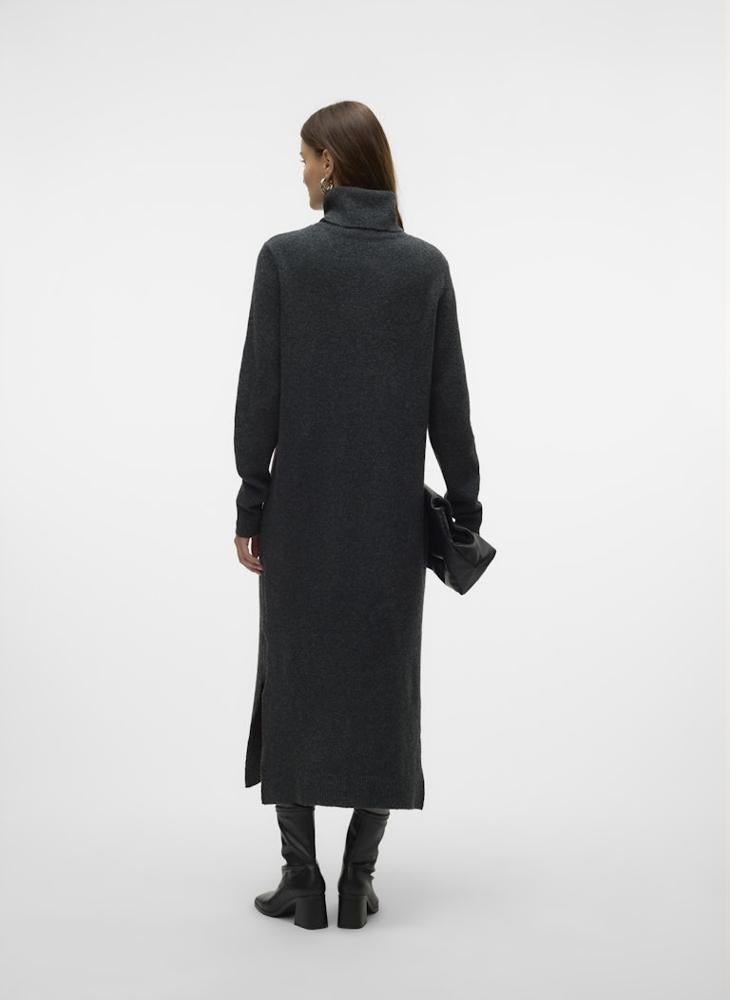 فيرو مودا فستان ميدي بياقة عالية - Image 2