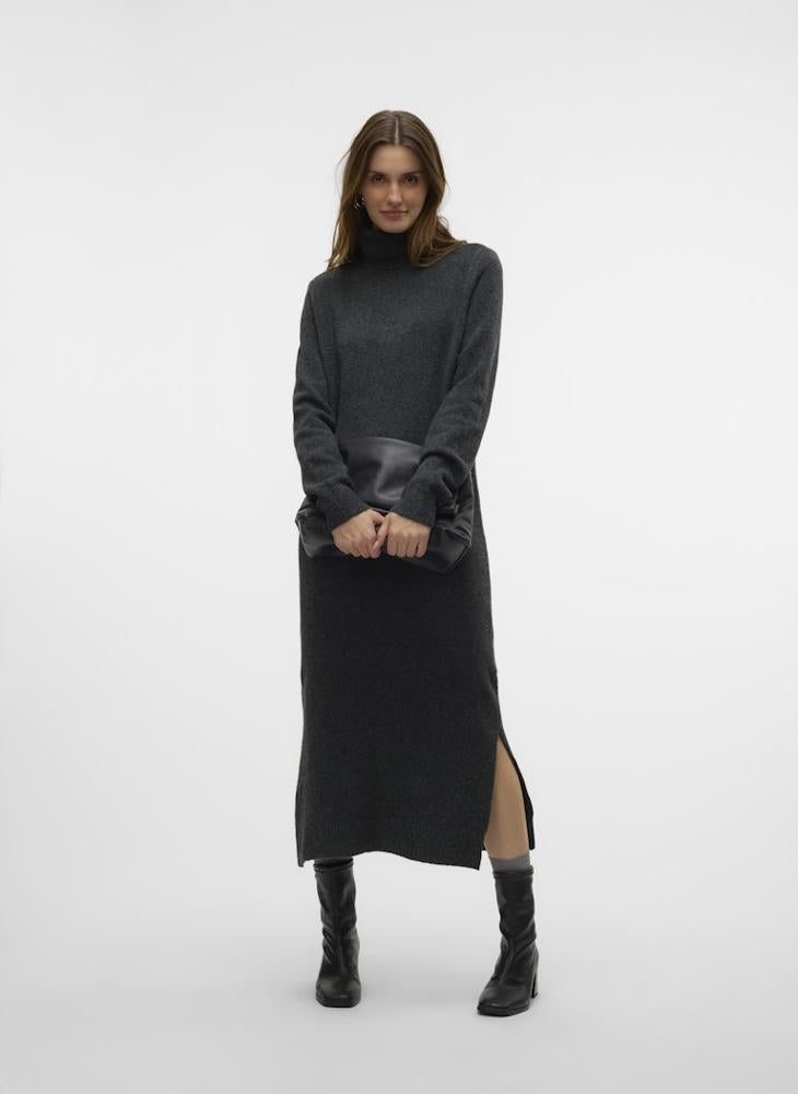 فيرو مودا فستان ميدي بياقة عالية - Image 5