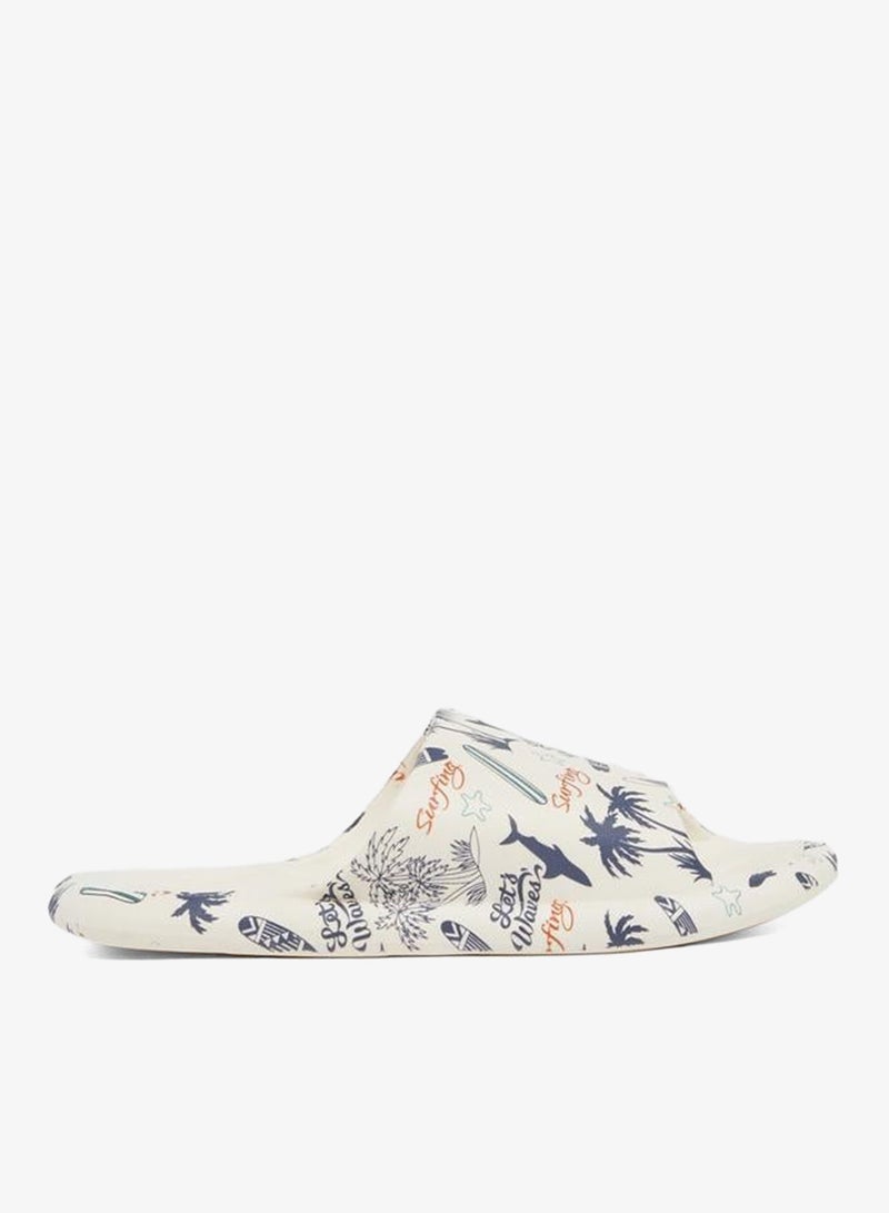 Take Two Printed Thick Sole Slippers - Image 1