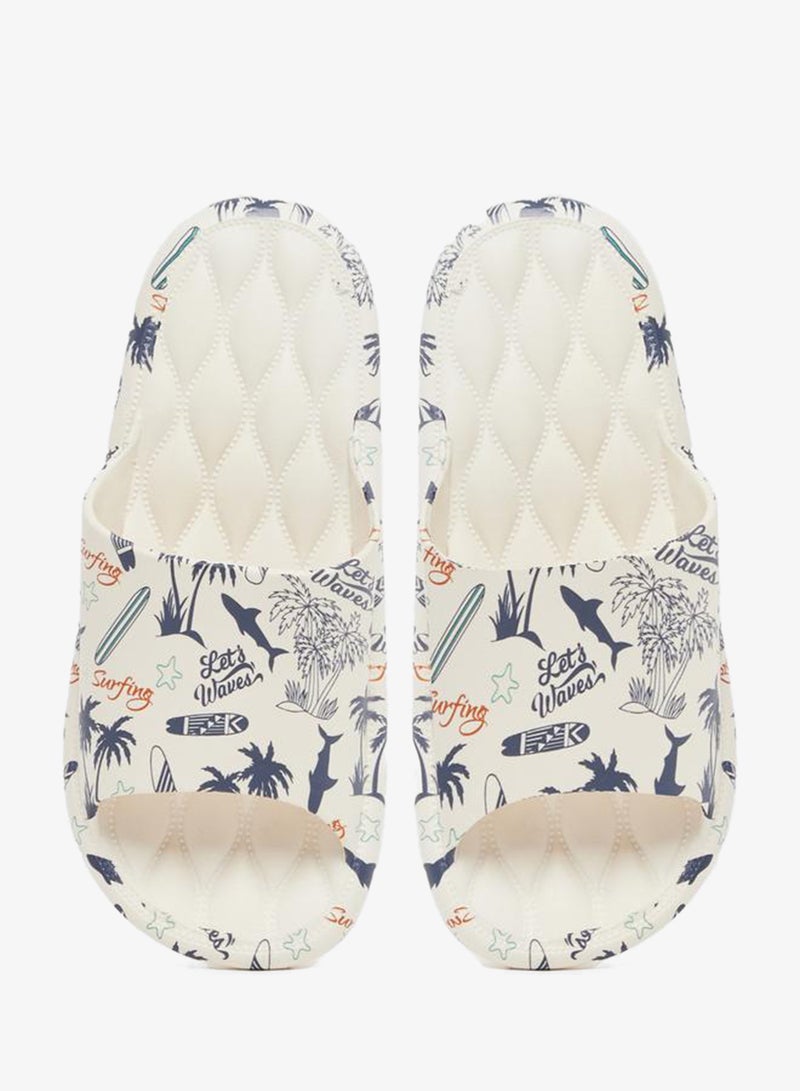 Take Two Printed Thick Sole Slippers - Image 5