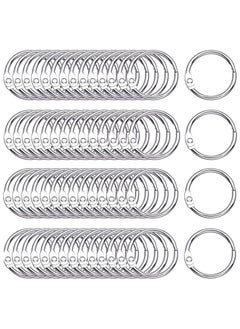 HaHaHai 35 Pieces Binder Rings, Metal Rings for Index Cards, Silver Loose Leaf Binder Rings for Paper, School, Home or Office (24mm)  - Image 2