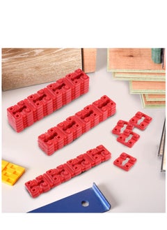 Excefore 36Pcs Electrical Outlet Spacers, Red Outlet Spacers for Electrical Box Outlet Spacers Shims Switch Receptacle Spacers Socket Spacers for Electrical Box or Loose Outlet Plug Fix Plastic  - Image 2