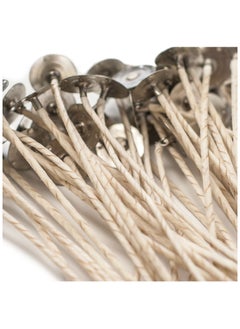Made To Love Made To Love™ 6 Inches ECO Wicks Pre-Waxed For Soy Candle Making Thick Candle Wick With Base For Candle Making And DIY Projects Paraffin-Free Candle Making Supplies ECO 12  - Image 1
