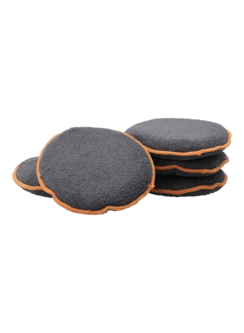 Autosmart 5-Piece Applicator Pad Grey and Orange 5inch