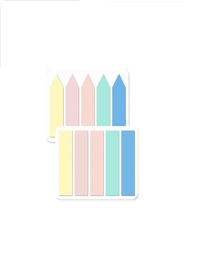 KRYTONE�200 Pieces Pastel Color Page Markers Sticky Index Tabs Book Sticky Tabs Arrow Flag Tabs Sticky Notes Small Sticky Tabs Color Bible Tabs for Highlighters, Markers, Label, Office School Supplies - Image 2