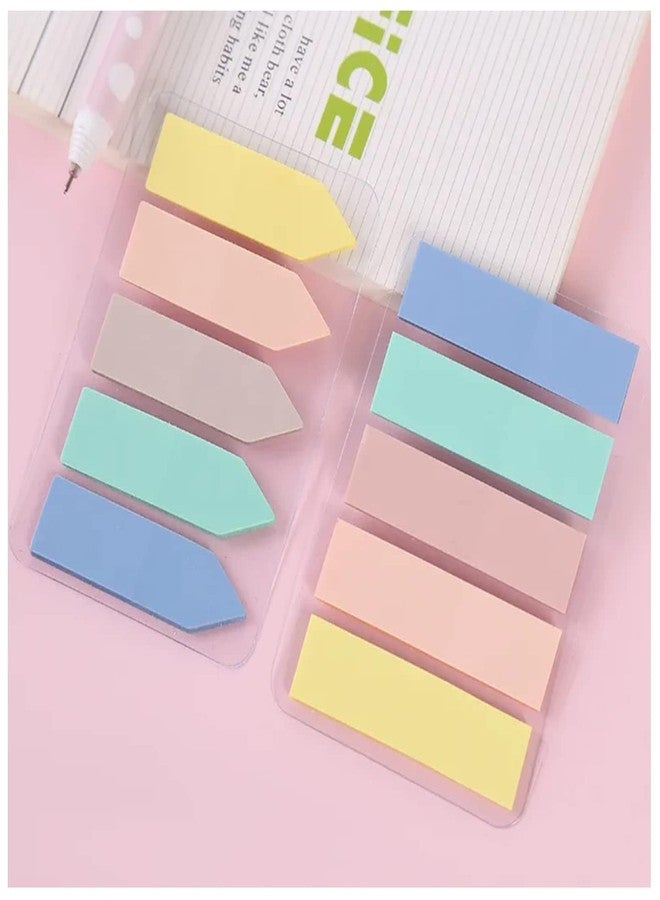 KRYTONE�200 Pieces Pastel Color Page Markers Sticky Index Tabs Book Sticky Tabs Arrow Flag Tabs Sticky Notes Small Sticky Tabs Color Bible Tabs for Highlighters, Markers, Label, Office School Supplies - Image 1