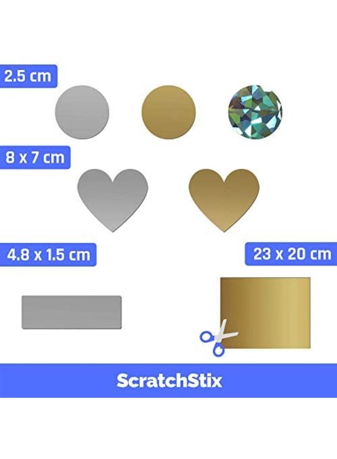 150 Pack, 1" Scratch Off Stickers Labels, Round Circle - Silver - Image 5