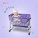 Anivia Doll Bed Furniture 2 Function Toy Doll Bed and Doll Swings Together for 18 inches Baby Dolls Baby Doll Crib with Bottom DP601PURPLE - Image 3