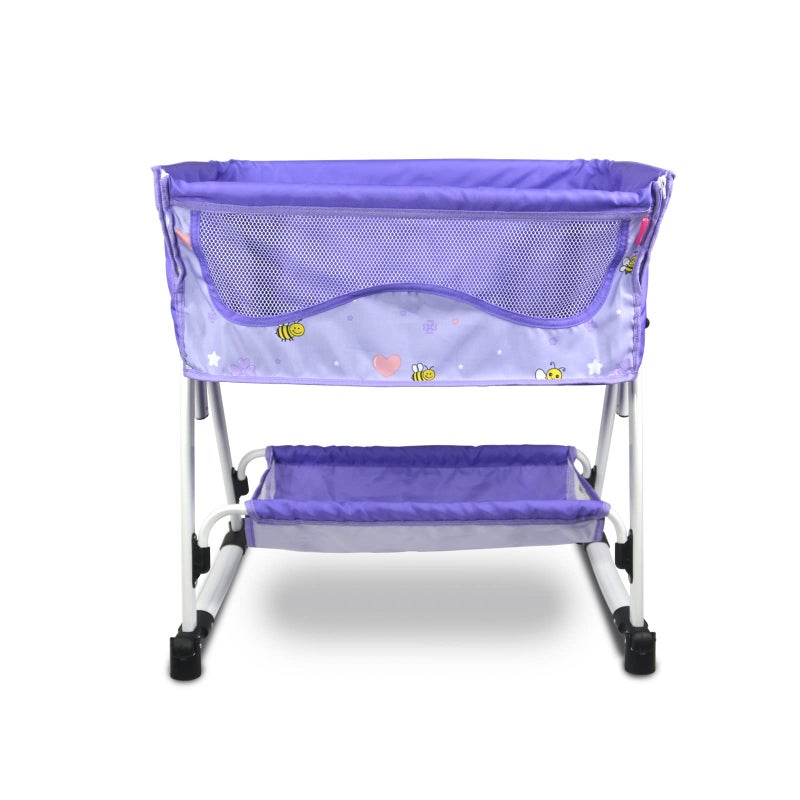 Anivia Doll Bed Furniture 2 Function Toy Doll Bed and Doll Swings Together for 18 inches Baby Dolls Baby Doll Crib with Bottom DP601PURPLE - Image 4