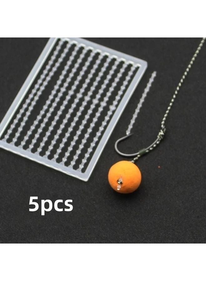 5 قطع من حشوات الطعم الأبيض لصيد أسماك الشبوط مع خطاطيف تانديم وتصميم بوب أب - Image 1