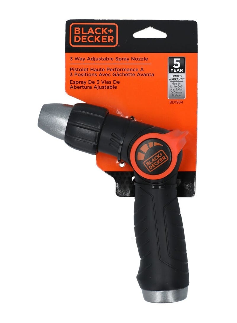 BLACK+DECKER 3-Way Flow Control Adjustable Spray - Image 1