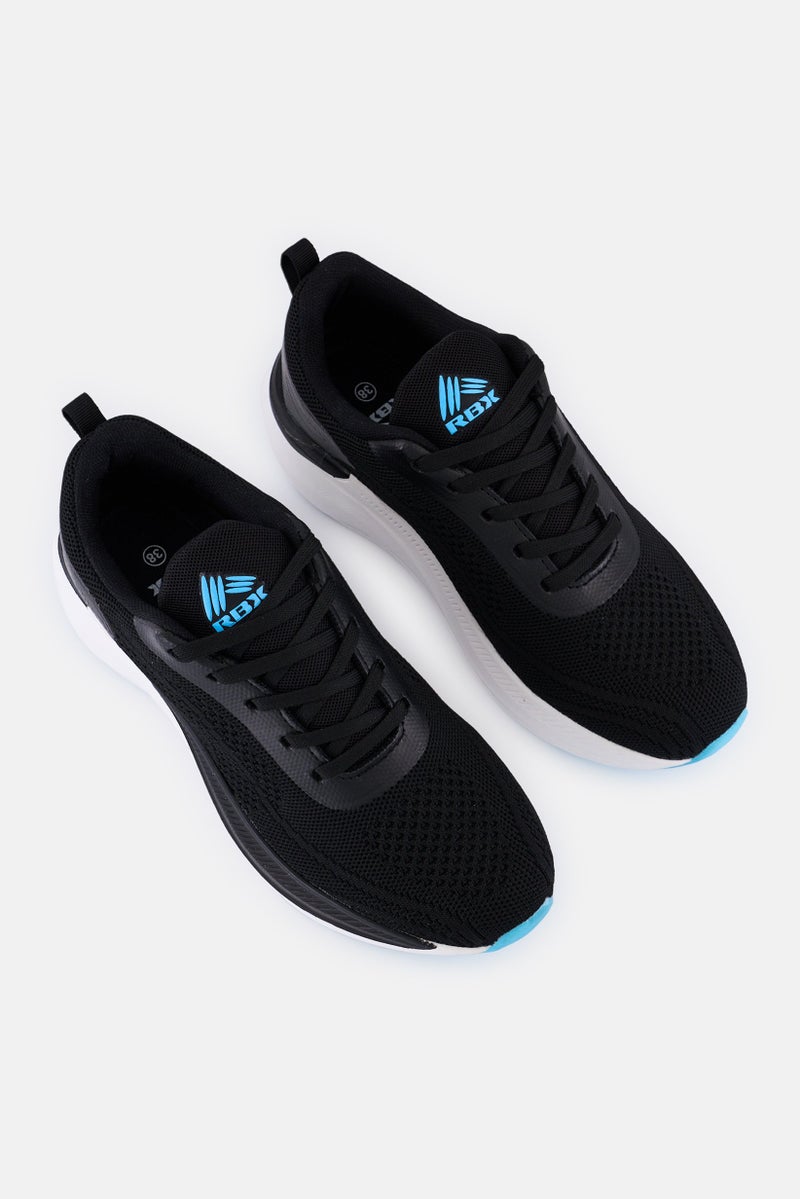 RBX Women Lace Up Running Shoes, Black - Image 2