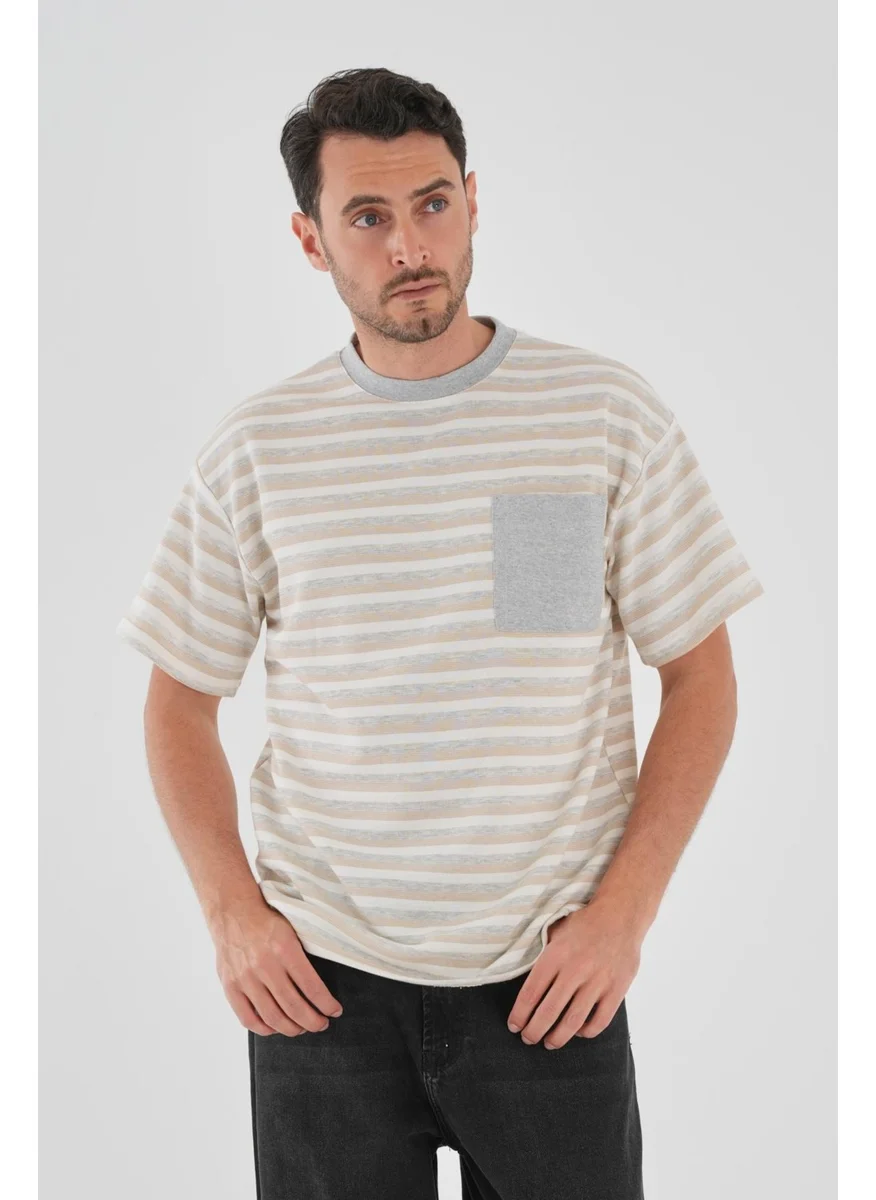 Alexander Gardi Alexandergardi Striped T-Shirt with Pocket Detail