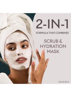 Seacret SEACRET 2-in-1 Facial Scrubbing Mask - Exfoliating Face Scrub & Mask | Gentle Face Scrubber Exfoliator for Deep Cleansing & Radiant Skin | Infused with Dead Sea Minerals & Pumpkin Enzyme and Kaolin  - Image 2
