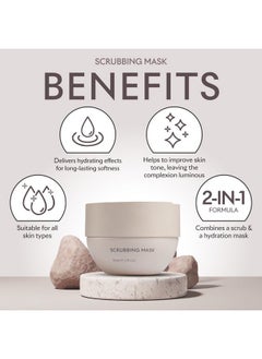 Seacret SEACRET 2-in-1 Facial Scrubbing Mask - Exfoliating Face Scrub & Mask | Gentle Face Scrubber Exfoliator for Deep Cleansing & Radiant Skin | Infused with Dead Sea Minerals & Pumpkin Enzyme and Kaolin  - Image 5