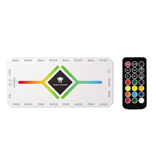 Shaking Tank ShakingTank ARGB and PWM Hun, 9 Ports for A-RGB &PWM Case Fan Hub with Controller and SATA Power Input, Magnetic backplane Splitter 5V/3PIN Case Fan Hub Adapter PWM ARGB Fan White - Image 2
