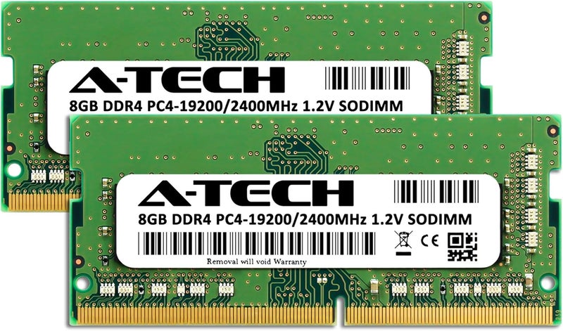 ATECH 16GB (2x8GB) DDR4 2400 MHz SODIMM PC4-19200 (PC4-2400T) CL17 Non-ECC Laptop RAM Memory Modules - Image 2
