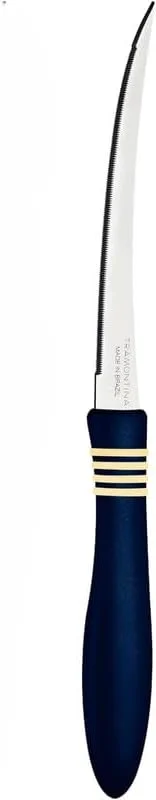 ترامونتينا Cor&Cor Series Stainless Steel Kitchen Knife with Blue Plastic Handle, 12.7cm