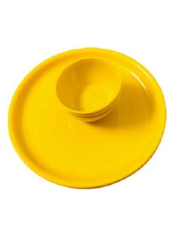 Everbuy Evertbuy Microwave Safe Full Size 4 Pcs Round Dinner Plate(11 Inch),& 8 Pcs Veg. Bowl 250 ML, Mini Dining Set (Set of 12)  - Image 1
