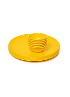 Everbuy Evertbuy Microwave Safe Full Size 4 Pcs Round Dinner Plate(11 Inch),& 8 Pcs Veg. Bowl 250 ML, Mini Dining Set (Set of 12)  - Image 3