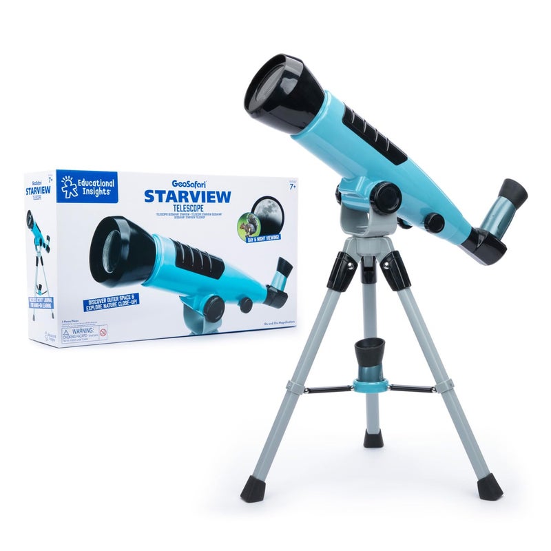 Educational Insights GeoSafari Starview Telescope Kids Telescope for Beginners Beginner Astronomy Telescopes Stargazing Viewing Planets Home or Classroom Set Space STEM Gifts for Ages 7 - Image 2