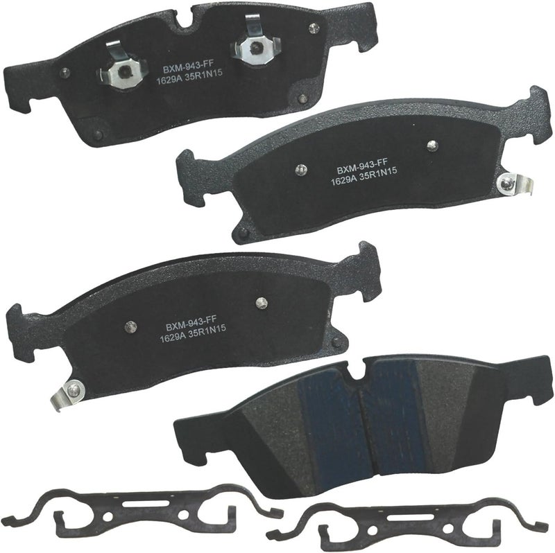 Bendix Premium SBM1629A Semi-Metallic Front Brake Pads for Dodge Durango 2015-2012, Jeep Grand Cherokee 2014-2013, Mercedes-Benz GLE350 2019 - Image 1