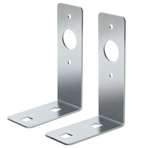 Lonffery Trailer Light Bracket 2PC L Shape Galvanized Steel Light Bracket Mounting Universal Fit for Utility Boat Cargo RV Trailers Trailer Light Bracket Mounting - Image 1